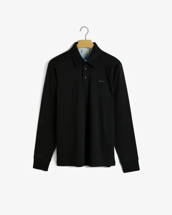 Erkek Regular Fit Polo Kazak-Siyah - 1