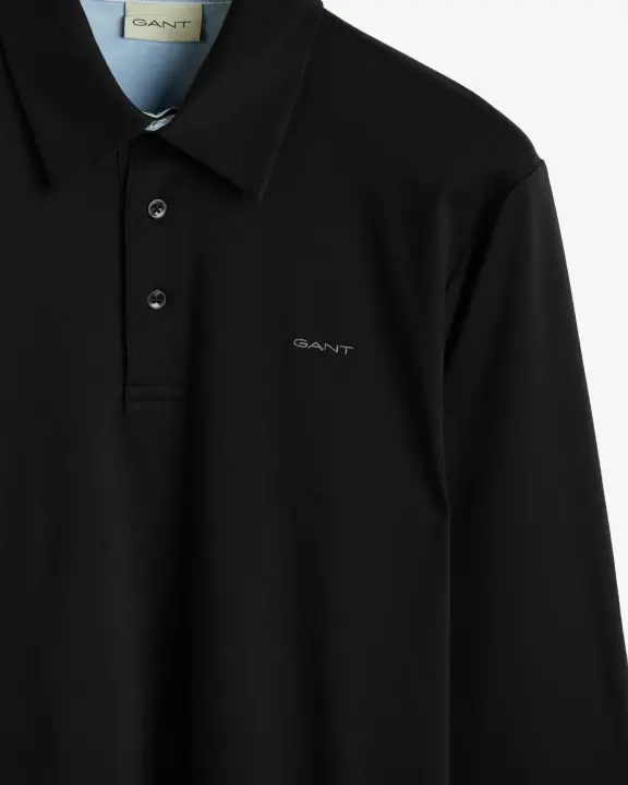 Erkek Regular Fit Polo Kazak-Siyah - 2