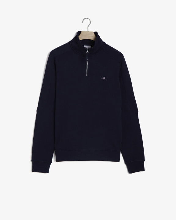 Erkek Regular Fit Yarım Fermuarlı Sweatshirt-Lacivert - GANT