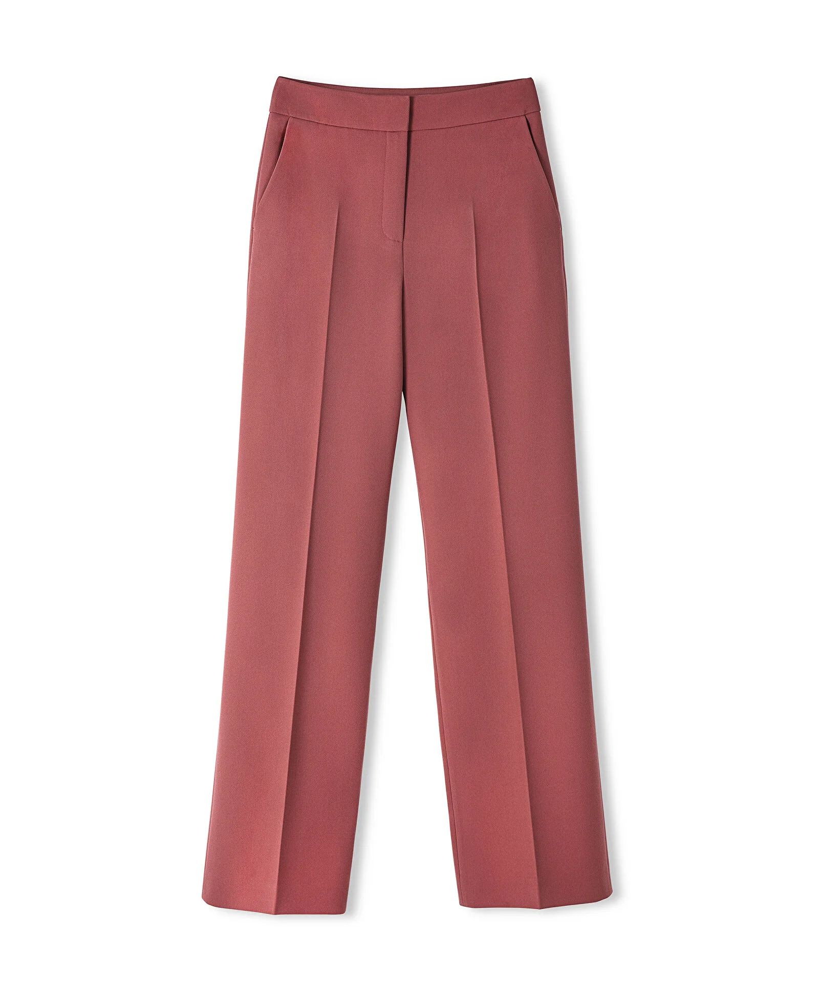 Wide Leg Fit Pantolon-Pudra Pembe - 5