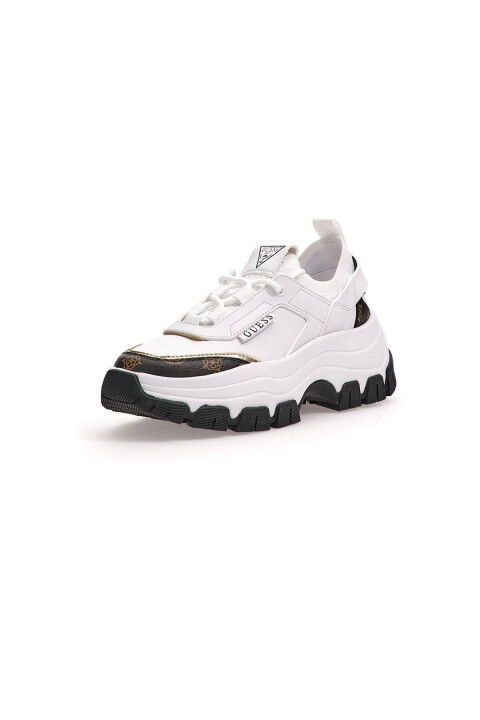 Kadın 4G Braydın Sneaker Ayakkabı - Beyaz Kahve - Guess