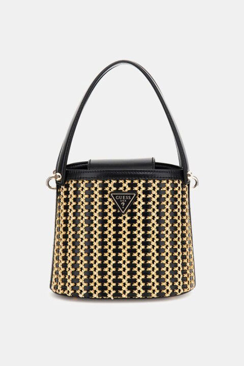 Kadın Atalia Rafya Mini Çanta - Siyah - GUESS