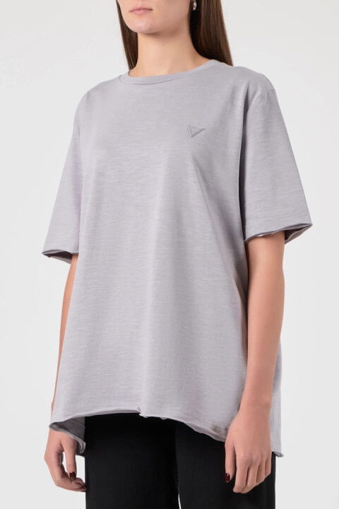 Kadın Athena Maxi T-Shirt - Lila - Guess