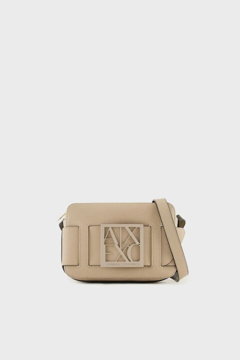 Kadın Ayarlanabilir Askılı Mini Omuz Çantası - Bej - Armani Exchange