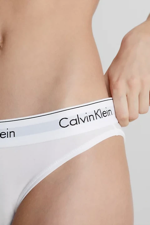 Kadın Bikini Külotu Modern Pamuk - Beyaz - 5