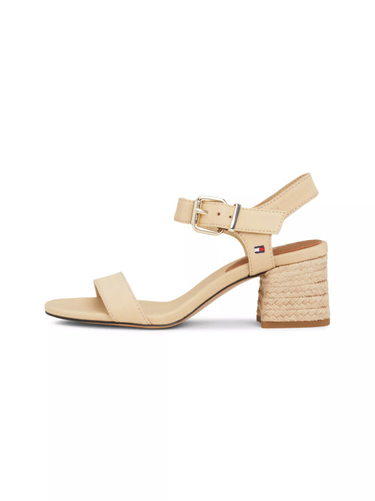 Kadın BLOCK MID HEEL SANDAL Topuklu Sandalet-Bej - Tommy Hilfiger