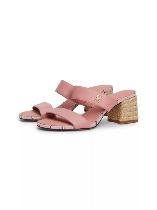 Kadın BLOCK MID HEEL SHIRTING Topuklu Sandalet-Pembe - 2