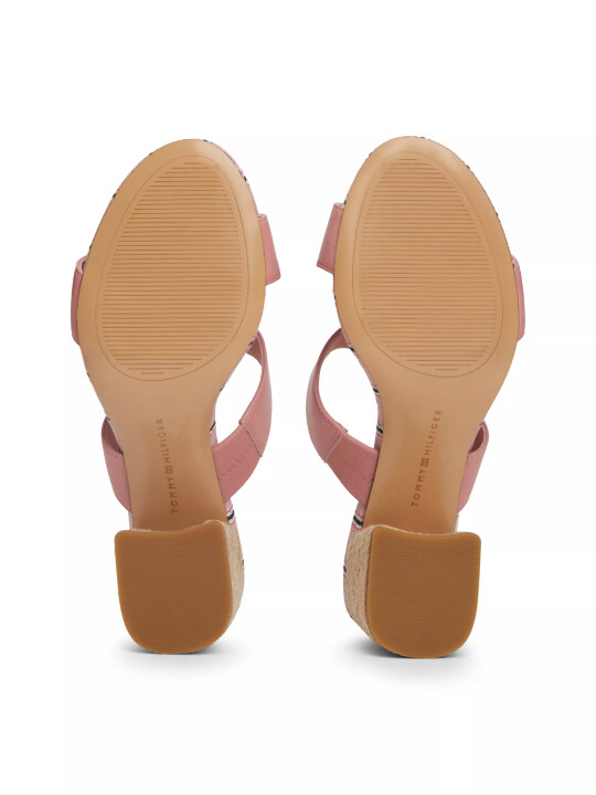 Kadın BLOCK MID HEEL SHIRTING Topuklu Sandalet-Pembe - 5