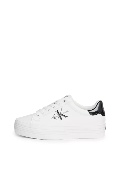 Kadın BOLD VULC FLATF LACE LTH MET Sneakers-Beyaz - 1