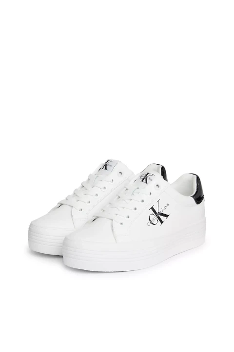 Kadın BOLD VULC FLATF LACE LTH MET Sneakers-Beyaz - 2