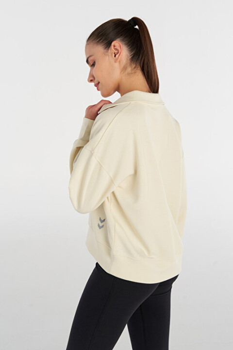 Kadın Bolette Sweatshirt - Bej - 2