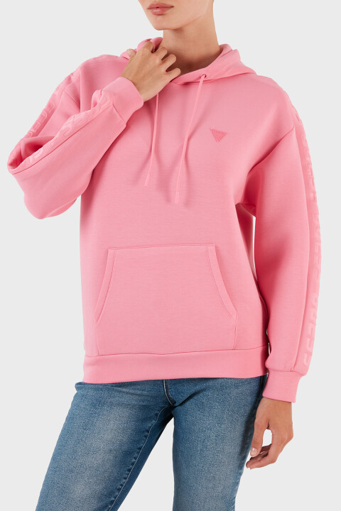 Kadın BRENDA HOODED Kapüşonlu Sweatshirt - Fuşya - 3