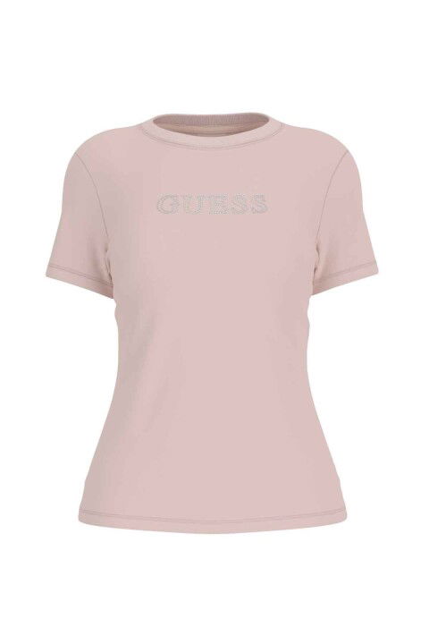 Kadın Briana SS T-Shirt - Krem - Guess
