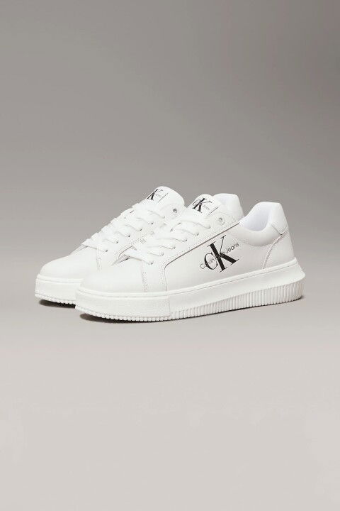 Kadın Chunky Cupsole Deri Sneaker - Beyaz - Calvin Klein