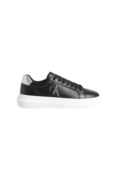 Kadın Chunky Cupsole Laceup Lth Sneaker Ayakkabı - Siyah - Calvin Klein