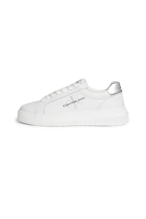Kadın Chunky Cupsole Sneaker Ayakkabı - Beyaz Gümüş - CALVIN KLEIN