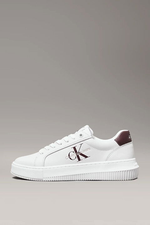 Kadın Chunky Cupsole Yan Logolu Sneaker Ayakkabı - Beyaz - Calvin Klein
