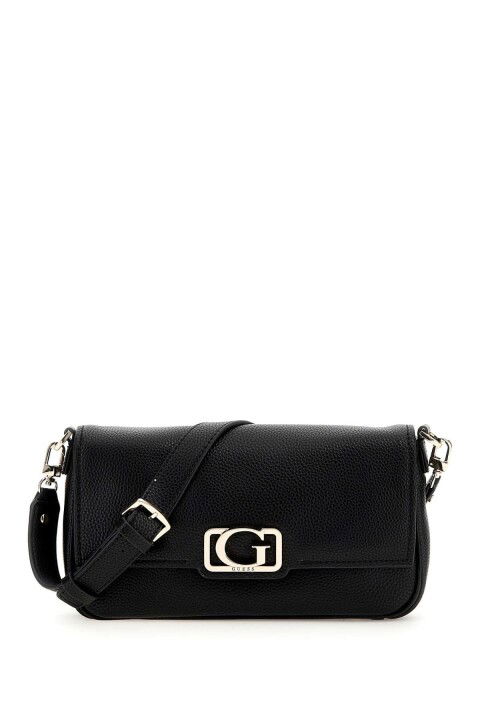 Kadın Circe Flap Shoulder Omuz Çantası - Siyah - Guess