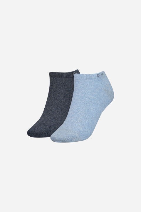 Kadın Ck 2'li Sneaker Çorap - Lacivert/Mavi - Calvin Klein