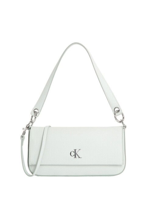 Kadın Ck Mini Monogram Omuz Çantası - Açık Gri - Calvin Klein