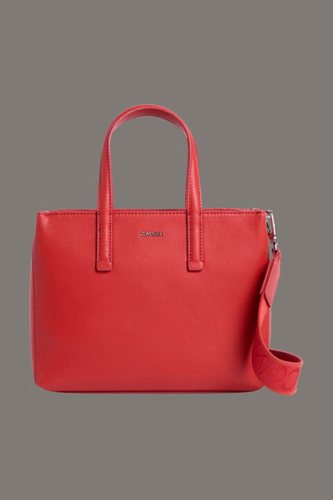 Kadın Ck Must Small Tote El Çantası - Kırmızı - Calvin Klein