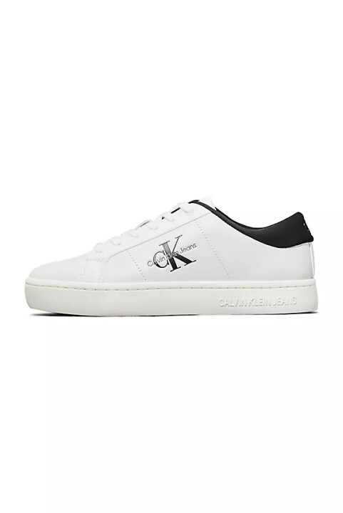 Kadın CLASSIC CUPSOLE LOWLACEUP LTH WN Sneaker-Beyaz-Siyah - CALVIN KLEIN