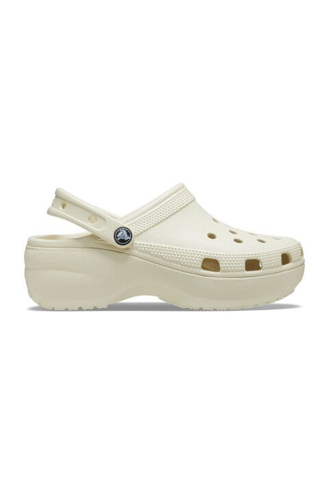 Kadın Classic Platform Clog W Terlik - Kemik - Crocs