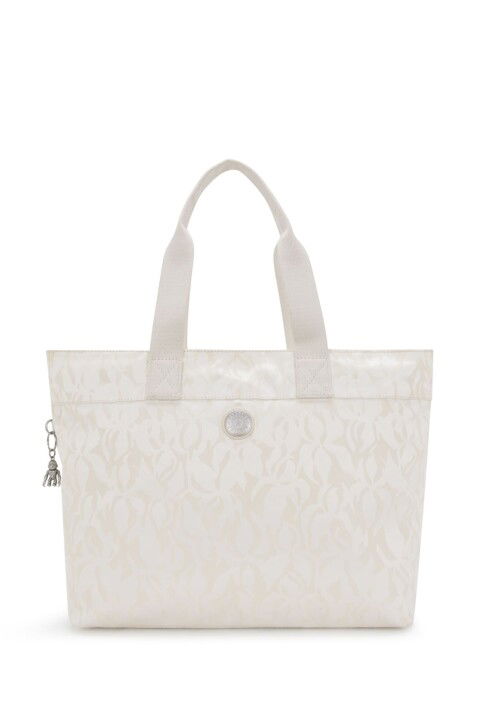 Kadın Colissa Up Elevated Jacquard Omuz Çanta - Bej - Kipling