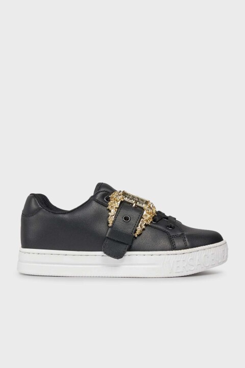 Kadın Deri Sneaker - Siyah - Versace