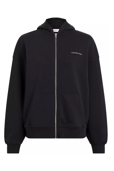 Kadın Dıffused Ck Zıp-Through Sweatshirt-Siyah - CALVIN KLEIN