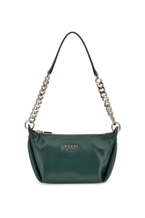 Kadın Eco Evaine Top Fermuarlı Omuz Çantası - Yeşil - Guess