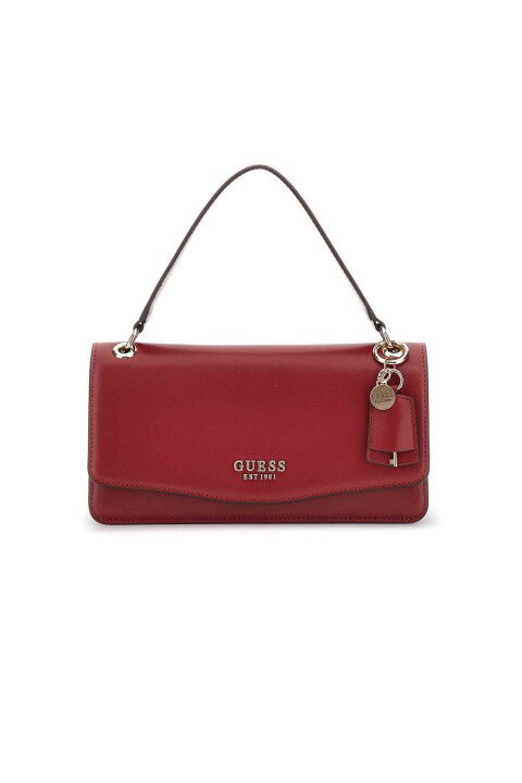 Kadın Eco Evaine Top Omuz Çantası - Kırmızı - Guess
