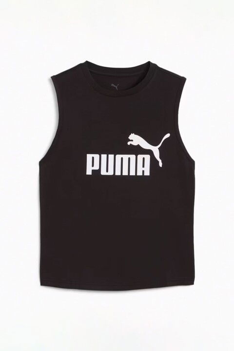 Kadın ESS No. 1 Logo Slim Tank T-Shirt - Siyah - PUMA