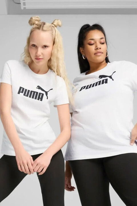 Kadın ESS No. 1 Logo Tee T-Shirt - Beyaz - PUMA