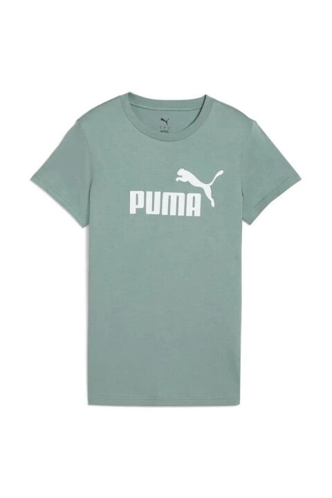 Kadın Ess No.1 Logo T-Shirt - Yeşil - PUMA