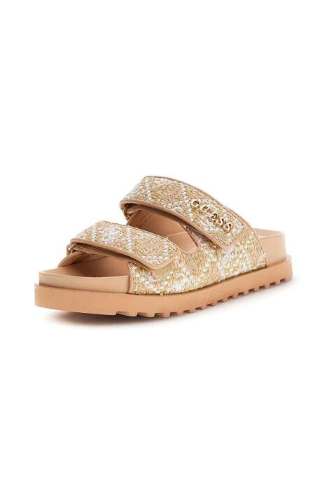 Kadın Fadelizz Casual Topuklu Sandalet - Krem - GUESS