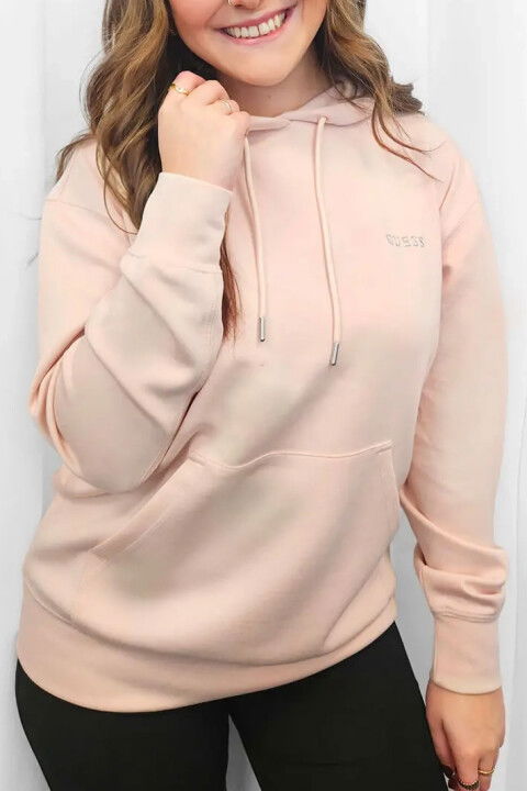 Kadın Gelsey Hoodie Sweatshirt - Pembe - Guess