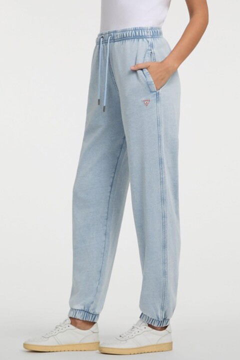 Kadın GJ Triangle Label Jogger Eşofman Altı - Açık Mavi - Guess