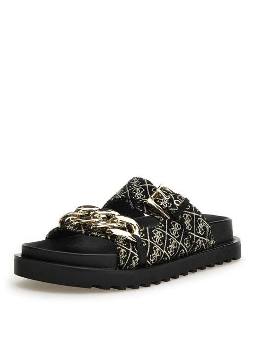 Kadın Guess Fl6Fatfal03 Terlik - Siyah - GUESS
