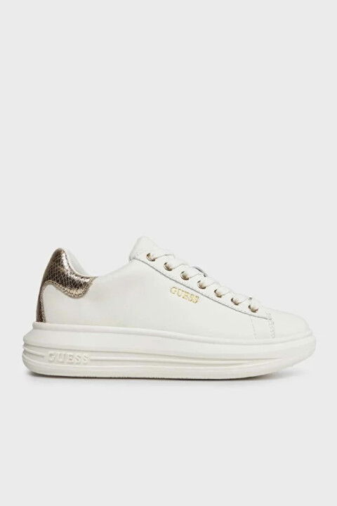 Kadın Guess Spor Ayakkabı Vibo - Beyaz / Altın - GUESS