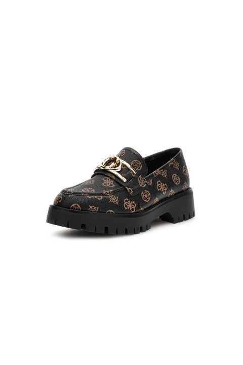 Kadın Ilary Casual Shoes Loafer Ayakkabı - Siyah Kahve - Guess