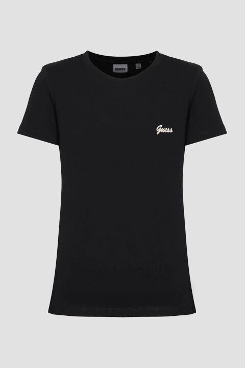 Kadın Iris Jersey T-Shirt - Siyah - Guess
