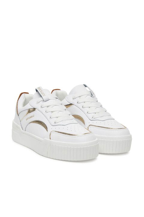 Kadın Jc Sneaker - Beyaz/Altın - Just Cavalli