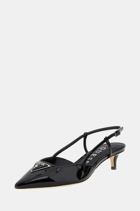 Kadın Jesson Rugan Deri Slingback Ayakkabı - Siyah - Guess