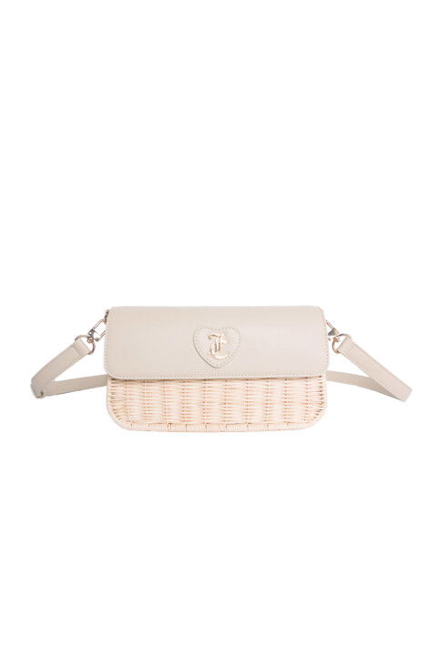 Kadın Juicy Hasır Omuz Çanta - Bej - Juicy Couture