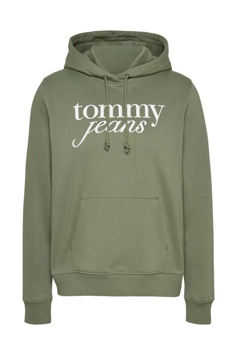 Kadın Kapüşonlu Sweatshirt - Yeşil - Tommy Hilfiger