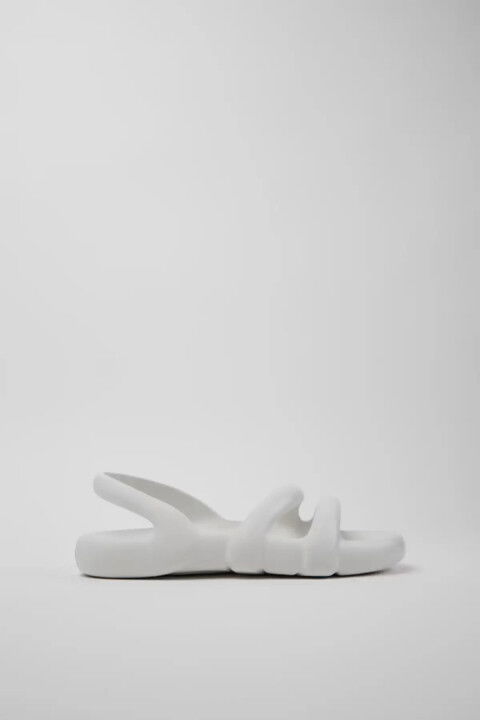 Kadın Kobarah Organix Flat Sandalet - Beyaz - Camper
