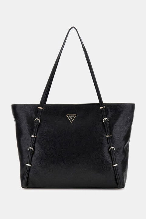Kadın Levıa Toka Detaylı Shopper Çanta - Siyah - GUESS