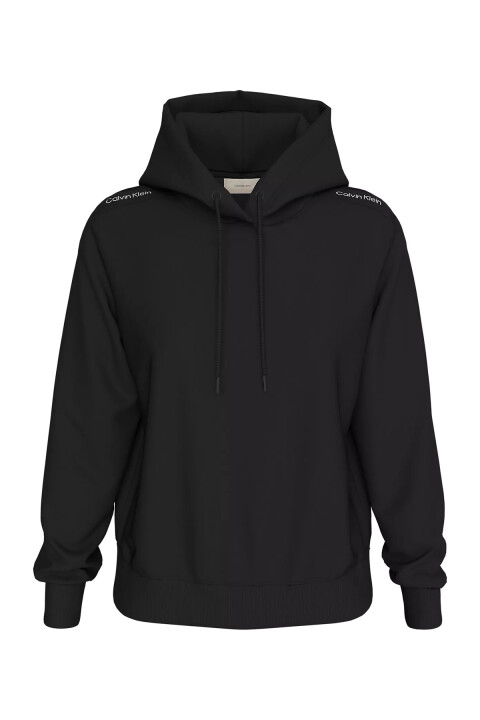 Kadın LOGO ELASTIC HOODIE Sweatshirts - Siyah - CALVIN KLEIN