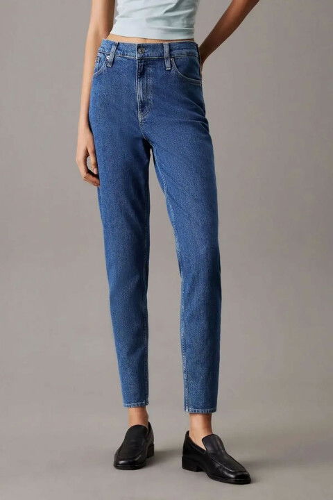 Kadın Mom Jean Pantolon - Denim - Calvin Klein